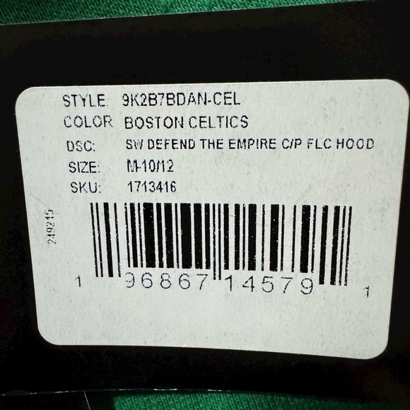 NBA • Boston Celtics Star Wars Defend The Empire Hoodie Pullover Sweatshirt - Picture 5 of 5